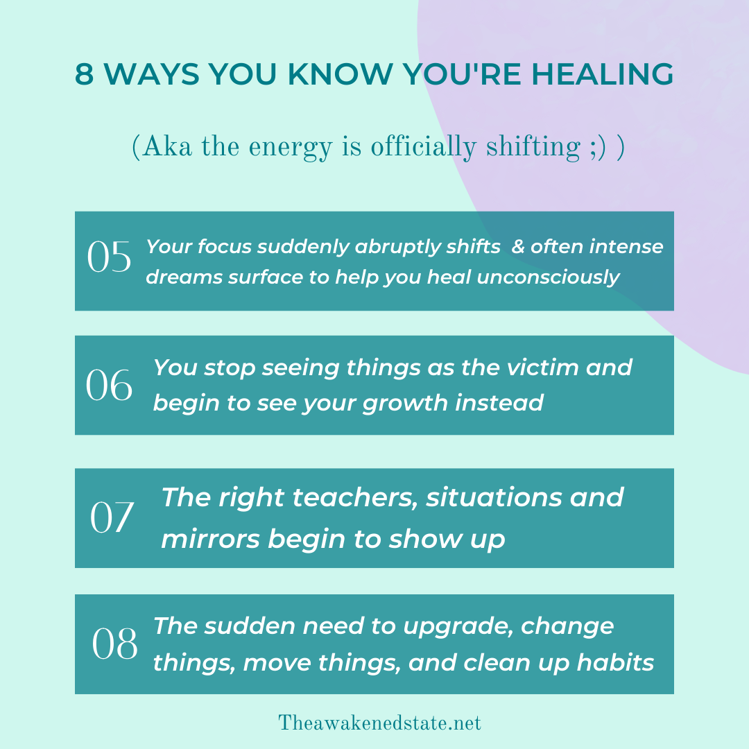 Signs You're Healing as You Manifest • The Awakened State